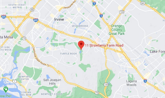 Strawberry Farms Golf Club Irvine location on the map