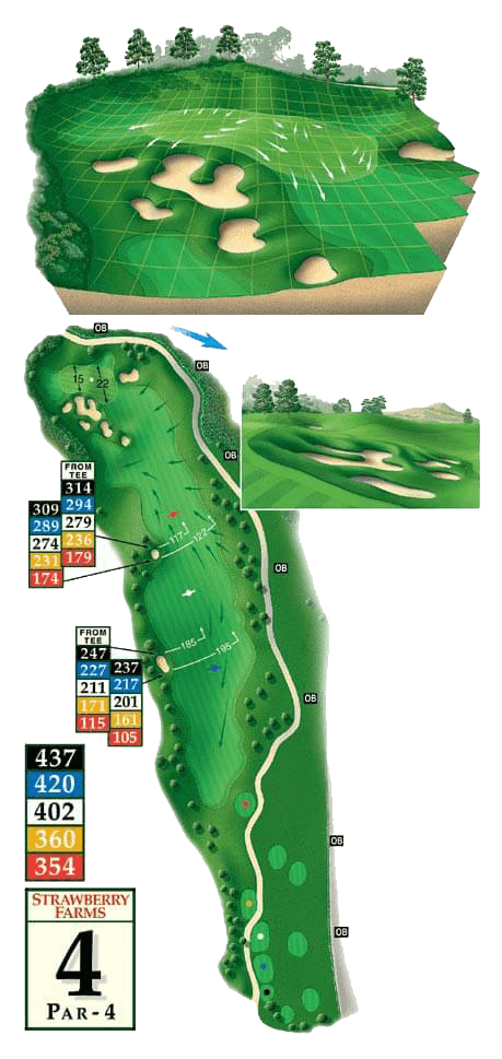 Golf courses - Hole 4