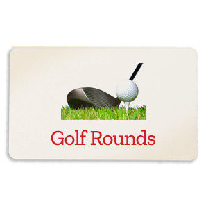 Golf club and ball gift card