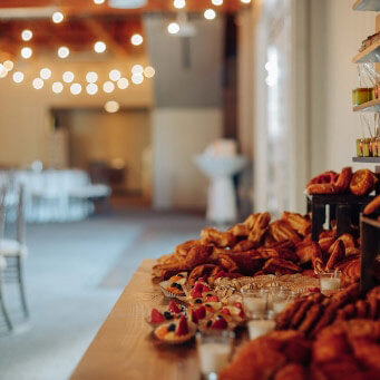 Appetizers on a table during a special event
