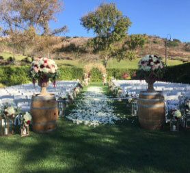 Wedding events garden ceremony